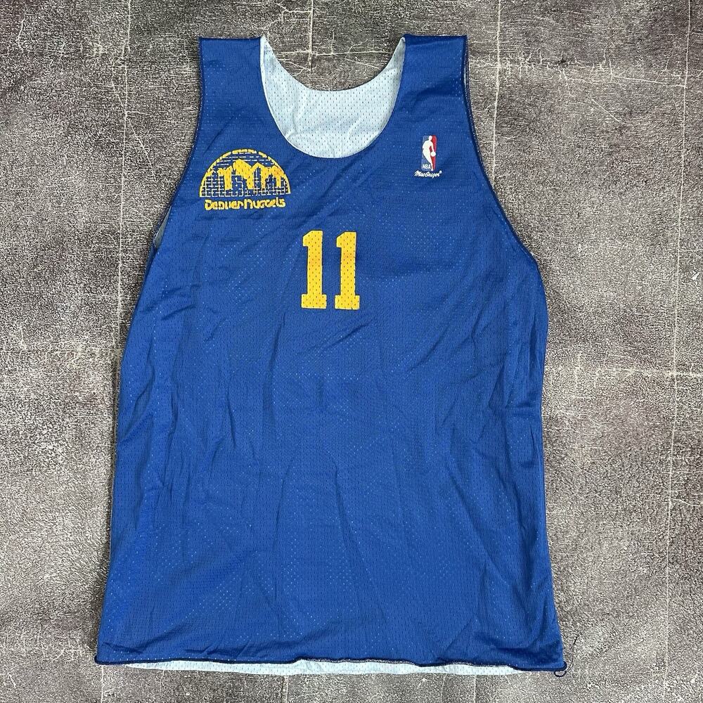 Vintage 80's SandKnit Denver Nuggets Maurice Martin Game Worn Practice Jersey XL